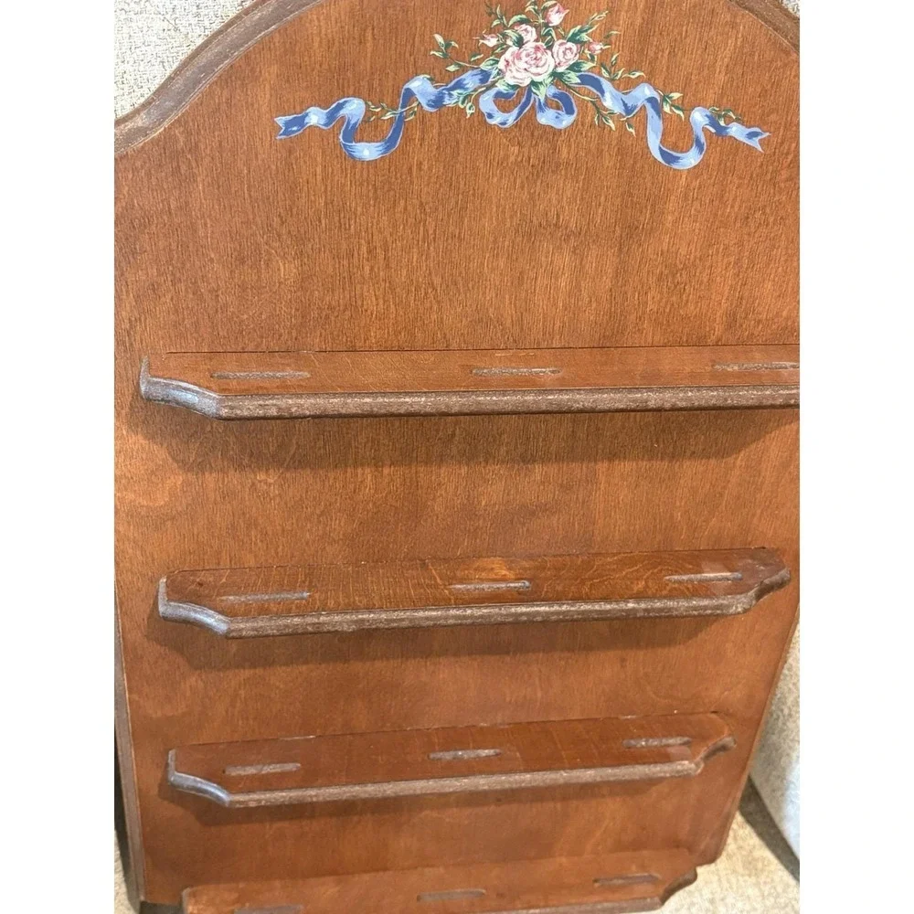 Lena Liu RARE Miniature Plate Display Shelf,Vintage Home Decor, basket bouquets